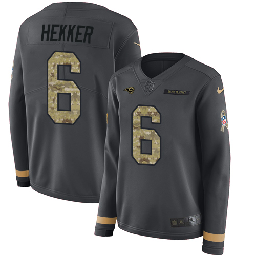Nike Los Angeles Rams No6 Johnny Hekker Camo Men's Stitched NFL Limited Rush Realtree Jersey