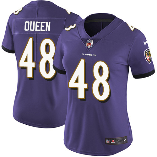 Nike Baltimore Ravens #48 Patrick Queen Purple Team Color Women’s Stitched NFL Vapor Untouchable Limited Jersey