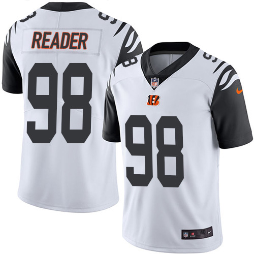 Nike Cincinnati Bengals #98 D.J. Reader White Youth Stitched NFL Limited Rush Jersey