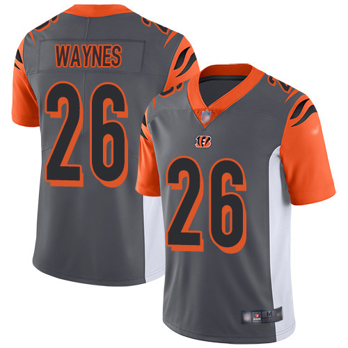 Nike Cincinnati Bengals #26 Trae Waynes Silver Youth Stitched NFL Limited Inverted Legend Jersey