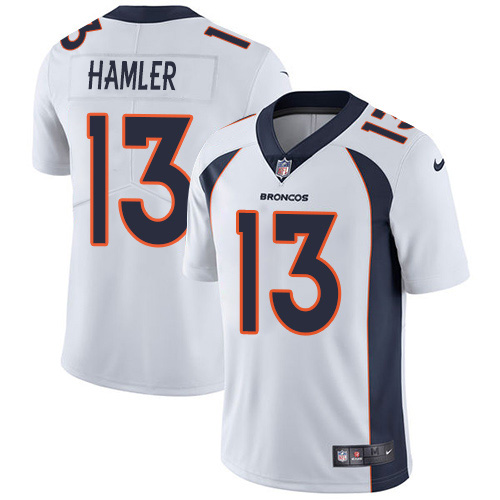 Nike Denver Broncos #13 KJ Hamler White Youth Stitched NFL Vapor Untouchable Limited Jersey