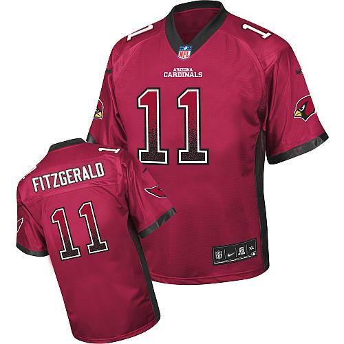 Nike Arizona Cardinals #11 Larry Fitzgerald Red Team Color Youth Stitched NFL Elite Drift Fashion Jersey