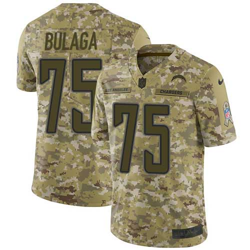 Nike Los Angeles Chargers No75 Bryan Bulaga Electric Blue Alternate Youth Stitched NFL 100th Season Vapor Untouchable Limited Jersey