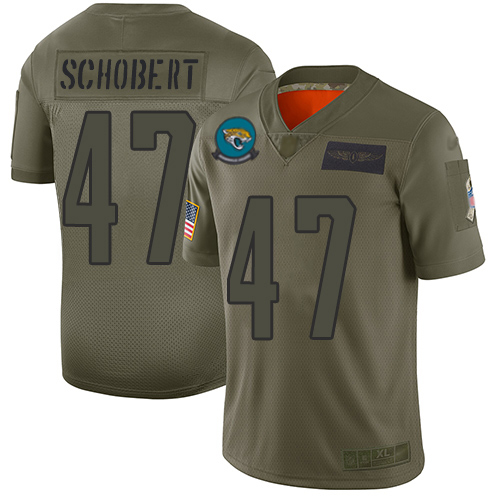 Nike Jacksonville Jaguars #47 Joe Schobert Camo Youth Stitched NFL Limited 2019 Salute To Service Jersey