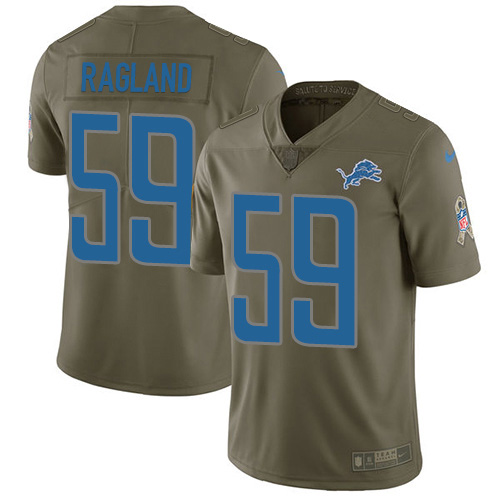 Nike Detroit Lions #59 Reggie Ragland Olive Youth Stitched NFL Limited 2017 Salute To Service Jersey