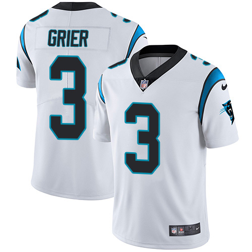 Nike Carolina Panthers #3 Will Grier White Youth Stitched NFL Vapor Untouchable Limited Jersey