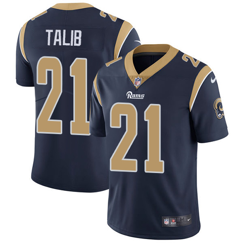 Nike Los Angeles Rams #21 Aqib Talib Navy Blue Team Color Youth Stitched NFL Vapor Untouchable Limited Jersey