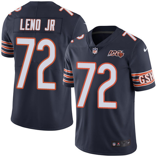 Nike Chicago Bears No72 Charles Leno Jr Navy Blue Team Color Youth Stitched NFL Vapor Untouchable Limited Jersey