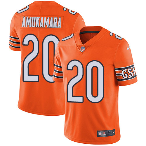Nike Chicago Bears #20 Prince Amukamara Orange Men’s Stitched NFL Limited Rush Jersey