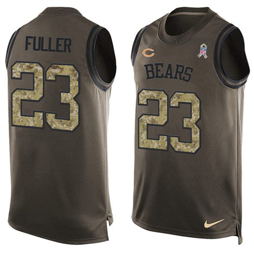 Nike Chicago Bears #23 Kyle Fuller Green Men’s Stitched NFL Limited Salute To Service Tank Top Jersey