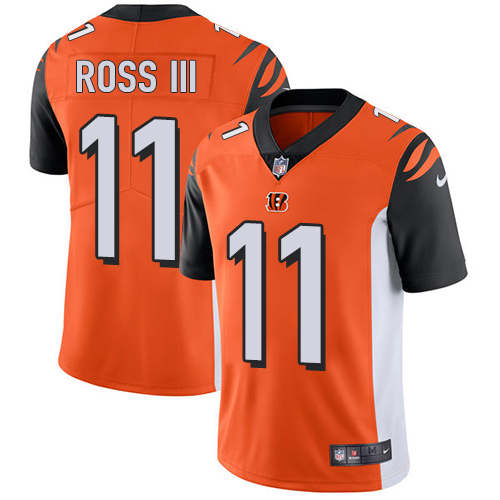 Nike Cincinnati Bengals #11 John Ross III Orange Alternate Men’s Stitched NFL Vapor Untouchable Limited Jersey