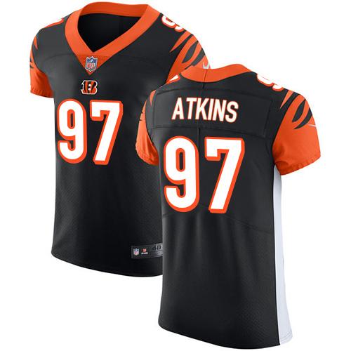 Nike Cincinnati Bengals #97 Geno Atkins Black Team Color Men’s Stitched NFL Vapor Untouchable Elite Jersey