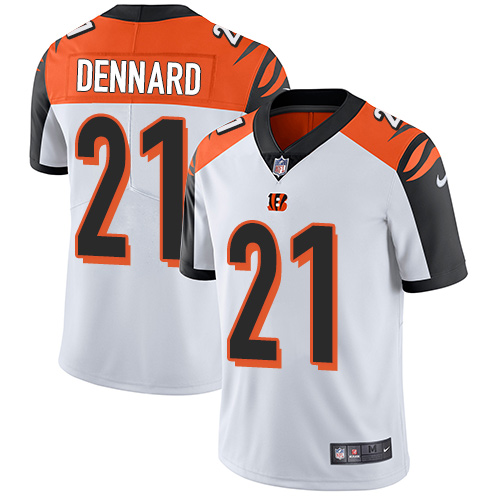 Nike Cincinnati Bengals #21 Darqueze Dennard White Men’s Stitched NFL Vapor Untouchable Limited Jersey