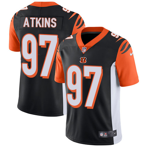 Nike Cincinnati Bengals #97 Geno Atkins Black Team Color Men’s Stitched NFL Vapor Untouchable Limited Jersey