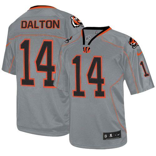 Nike Cincinnati Bengals #14 Andy Dalton Lights Out Grey Men’s Stitched NFL Elite Jersey