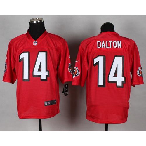 Nike Cincinnati Bengals #14 Andy Dalton Red Men’s Stitched NFL Elite QB Practice Jersey