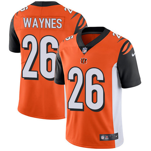 Nike Cincinnati Bengals #26 Trae Waynes Orange Alternate Men’s Stitched NFL Vapor Untouchable Limited Jersey