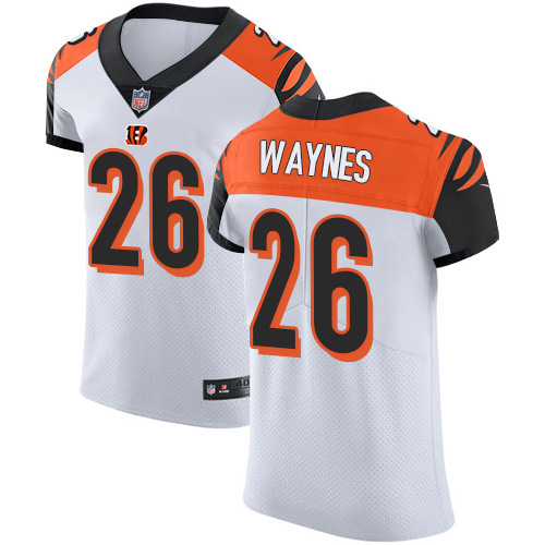 Nike Cincinnati Bengals #26 Trae Waynes White Men’s Stitched NFL New Elite Jersey