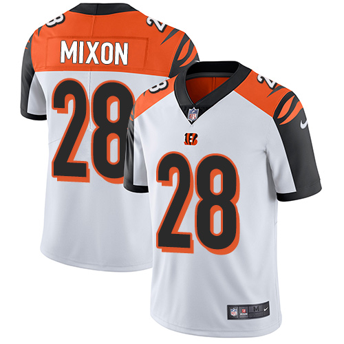 Nike Cincinnati Bengals #28 Joe Mixon White Men’s Stitched NFL Vapor Untouchable Limited Jersey