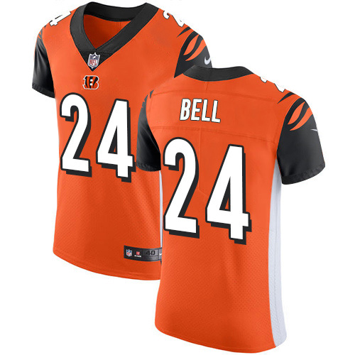 Nike Cincinnati Bengals #24 Vonn Bell Orange Alternate Men’s Stitched NFL New Elite Jersey