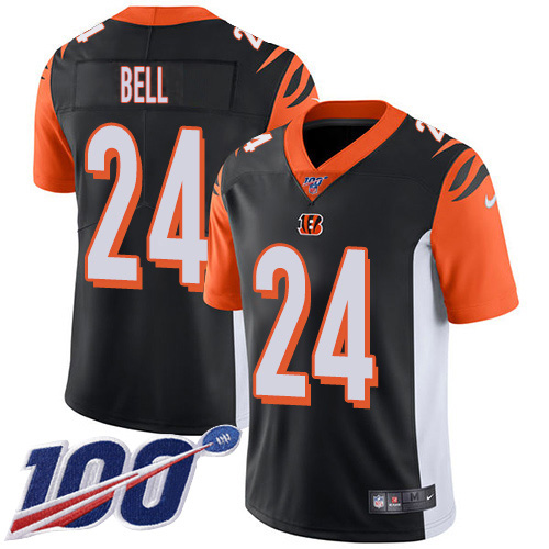 Nike Cincinnati Bengals #24 Vonn Bell Black Team Color Men’s Stitched NFL 100th Season Vapor Untouchable Limited Jersey
