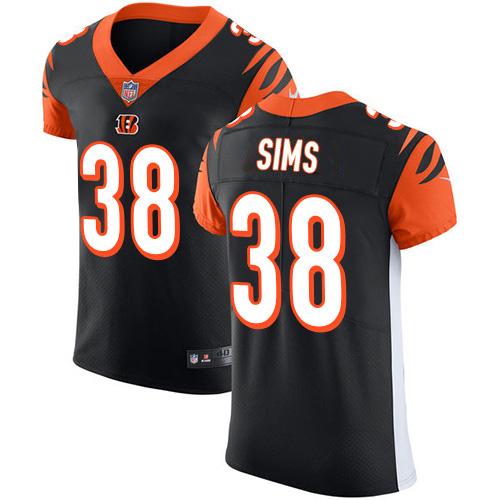 Nike Cincinnati Bengals #38 LeShaun Sims Black Team Color Men’s Stitched NFL Vapor Untouchable Elite Jersey