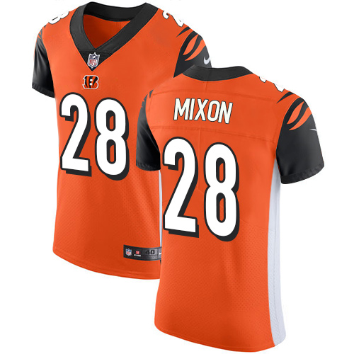 Nike Cincinnati Bengals #28 Joe Mixon Orange Alternate Men’s Stitched NFL Vapor Untouchable Elite Jersey
