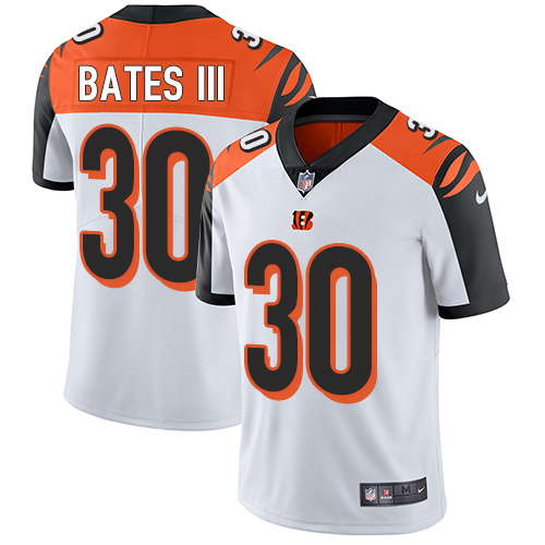 Nike Cincinnati Bengals #30 Jessie Bates III White Men’s Stitched NFL Vapor Untouchable Limited Jersey