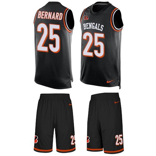 Nike Cincinnati Bengals #25 Giovani Bernard Black Team Color Men’s Stitched NFL Limited Tank Top Suit Jersey