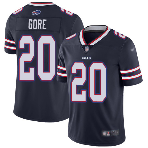 Nike Buffalo Bills #20 Frank Gore Navy Men’s Stitched NFL Limited Inverted Legend Jersey