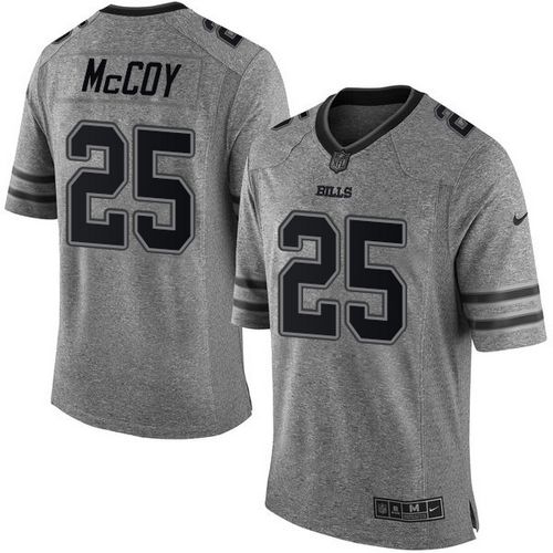 Nike Buffalo Bills #25 LeSean McCoy Gray Men’s Stitched NFL Limited Gridiron Gray Jersey