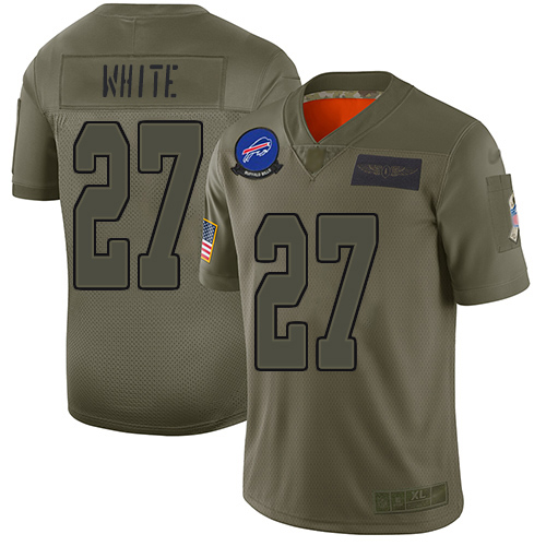 Nike Buffalo Bills #27 Tre’Davious White Camo Men’s Stitched NFL Limited 2019 Salute To Service Jersey