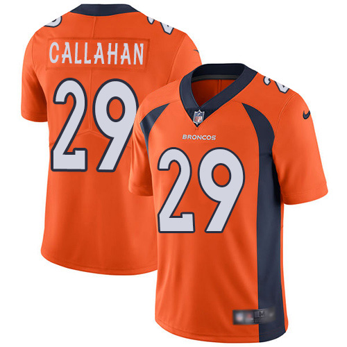 Nike Denver Broncos #29 Bryce Callahan Orange Team Color Men’s Stitched NFL Vapor Untouchable Limited Jersey