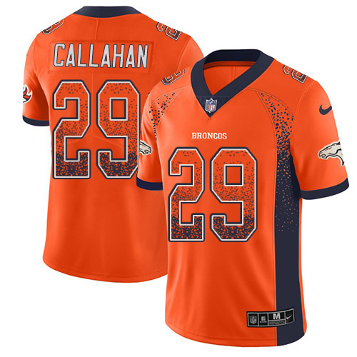 Nike Denver Broncos #29 Bryce Callahan Orange Team Color Men’s Stitched NFL Limited Rush Drift Fashion Jersey