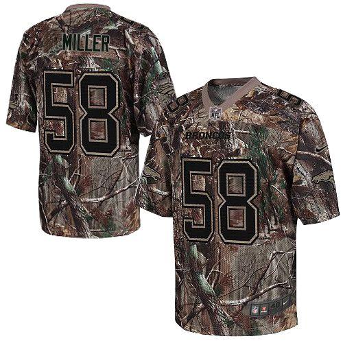 Nike Denver Broncos #58 Von Miller Camo Men’s Stitched NFL Realtree Elite Jersey