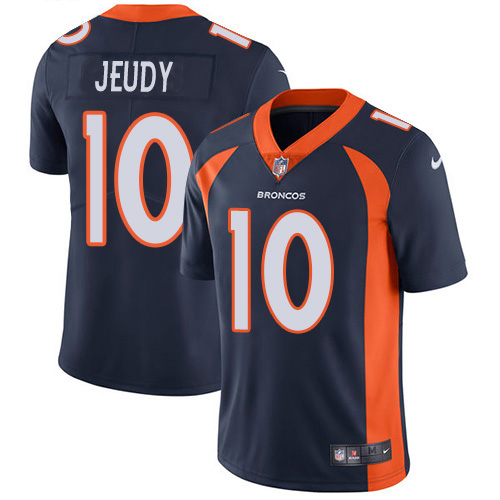 Nike Denver Broncos #10 Jerry Jeudy Navy Blue Alternate Men’s Stitched NFL Vapor Untouchable Limited Jersey