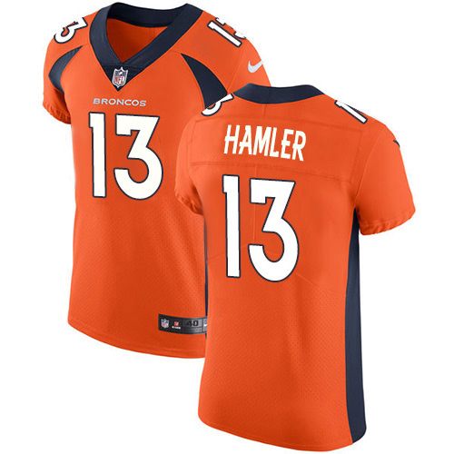 Nike Denver Broncos #13 KJ Hamler Orange Team Color Men’s Stitched NFL Vapor Untouchable Elite Jersey