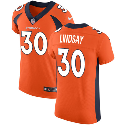 Nike Denver Broncos #30 Phillip Lindsay Orange Team Color Men’s Stitched NFL Vapor Untouchable Elite Jersey