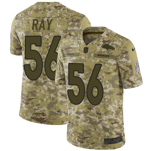Nike Denver Broncos #56 Shane Ray Camo Men’s Stitched NFL Limited 2018 Salute To Service Jersey