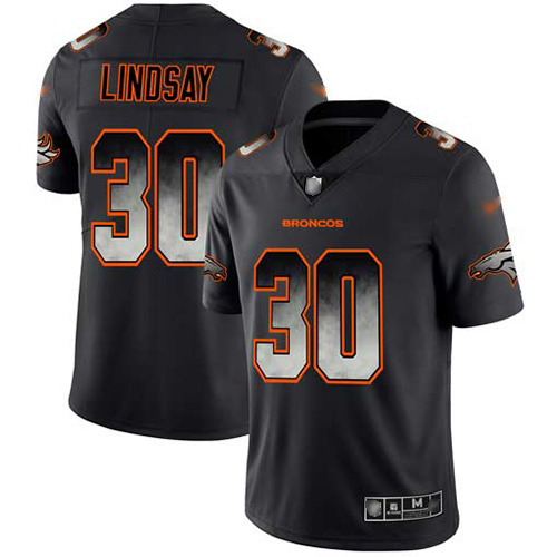 Nike Denver Broncos #30 Phillip Lindsay Black Men’s Stitched NFL Vapor Untouchable Limited Smoke Fashion Jersey