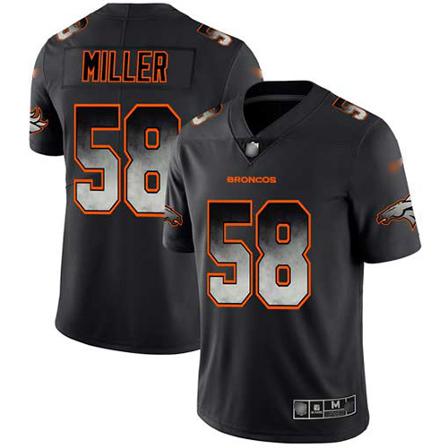 Nike Denver Broncos #58 Von Miller Black Men’s Stitched NFL Vapor Untouchable Limited Smoke Fashion Jersey
