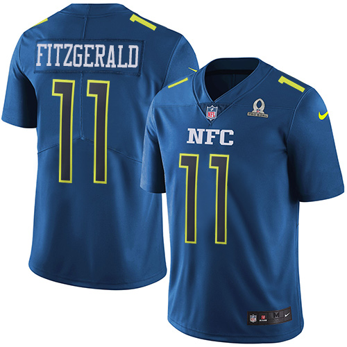 Nike Arizona Cardinals #11 Larry Fitzgerald Navy Men’s Stitched NFL Limited NFC 2017 Pro Bowl Jersey