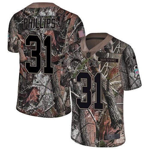 Nike Los Angeles Chargers #31 Adrian Phillips Camo Men’s Stitched NFL Limited Rush Realtree Jersey
