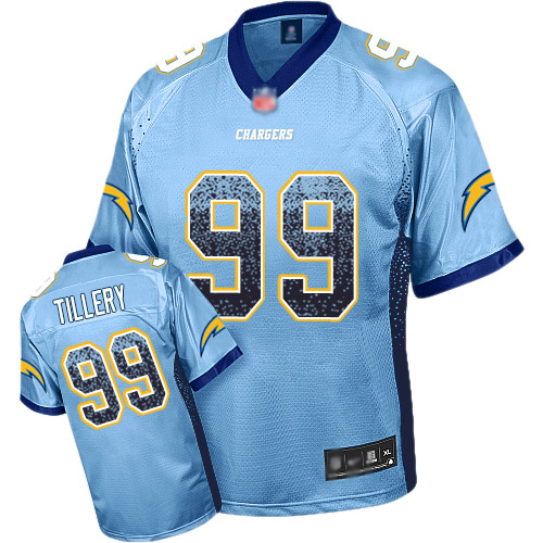 Nike Los Angeles Chargers #99 Jerry Tillery Electric Blue Alternate Men’s Stitched NFL Elite Drift Fashion Jersey