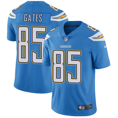 Nike Los Angeles Chargers #85 Antonio Gates Electric Blue Alternate Men’s Stitched NFL Vapor Untouchable Limited Jersey