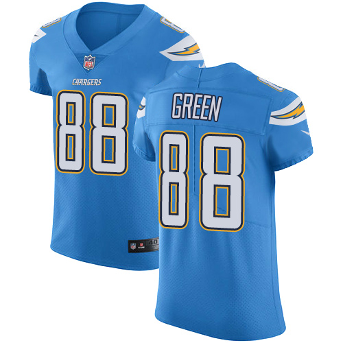 Nike Los Angeles Chargers #88 Virgil Green Electric Blue Alternate Men’s Stitched NFL Vapor Untouchable Elite Jersey