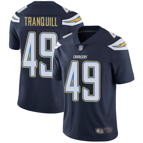 Nike Los Angeles Chargers #49 Drue Tranquill Navy Blue Team Color Men’s Stitched NFL Vapor Untouchable Limited Jersey