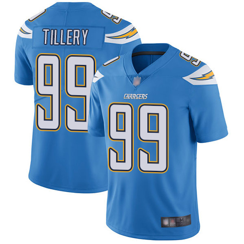 Nike Los Angeles Chargers #99 Jerry Tillery Electric Blue Alternate Men’s Stitched NFL Vapor Untouchable Limited Jersey