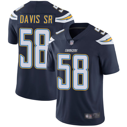 Nike Los Angeles Chargers #58 Thomas Davis Sr Navy Blue Team Color Men's  Stitched NFL Vapor Untouchable Limited Jersey