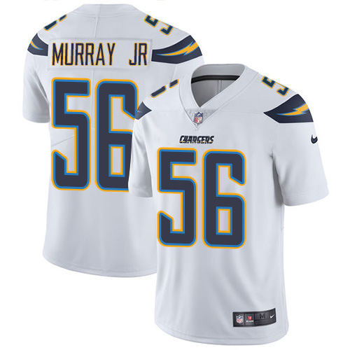 Nike Los Angeles Chargers #56 Kenneth Murray Jr White Men’s Stitched NFL Vapor Untouchable Limited Jersey